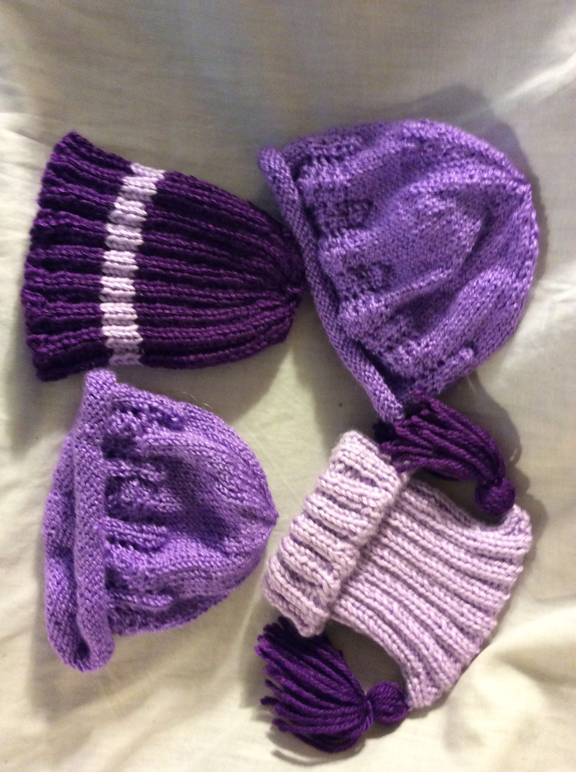 purple hats for babies